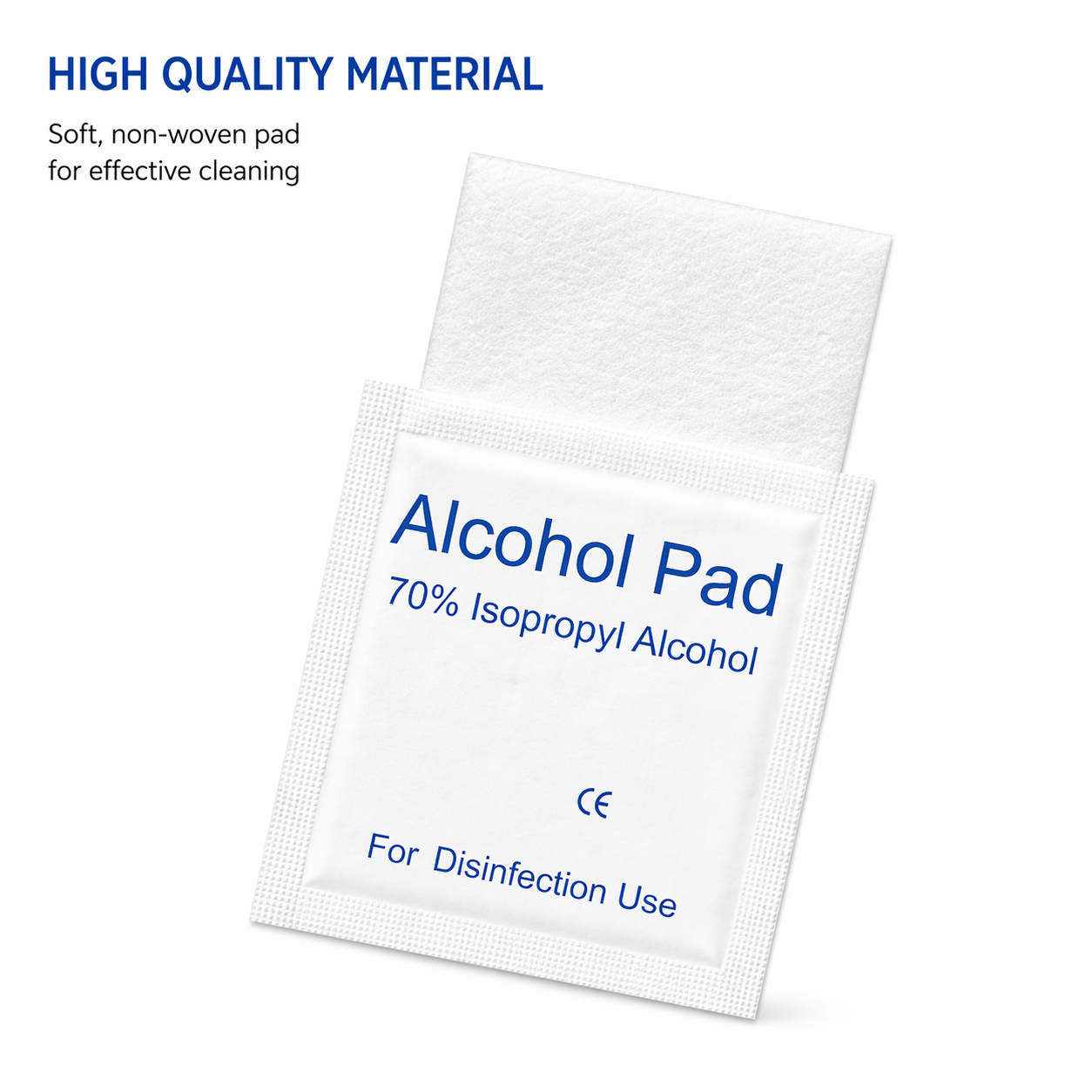 Alcohol Pads 70% Isopropyl Alcohol – Individually Wrapped (100 Pack)