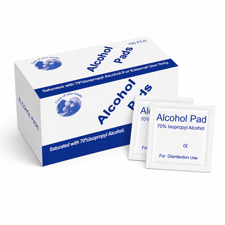 Alcohol Pads 70% Isopropyl Alcohol – Individually Wrapped (100 Pack)