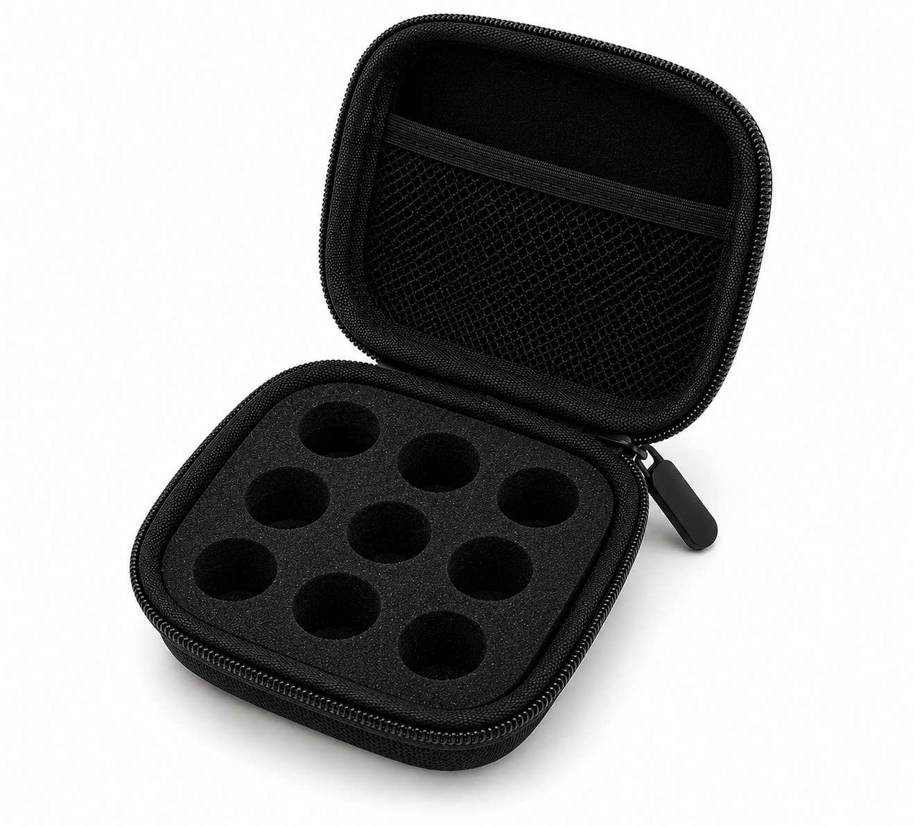 Premium 9-Slot 3mL Research Vial Storage Case