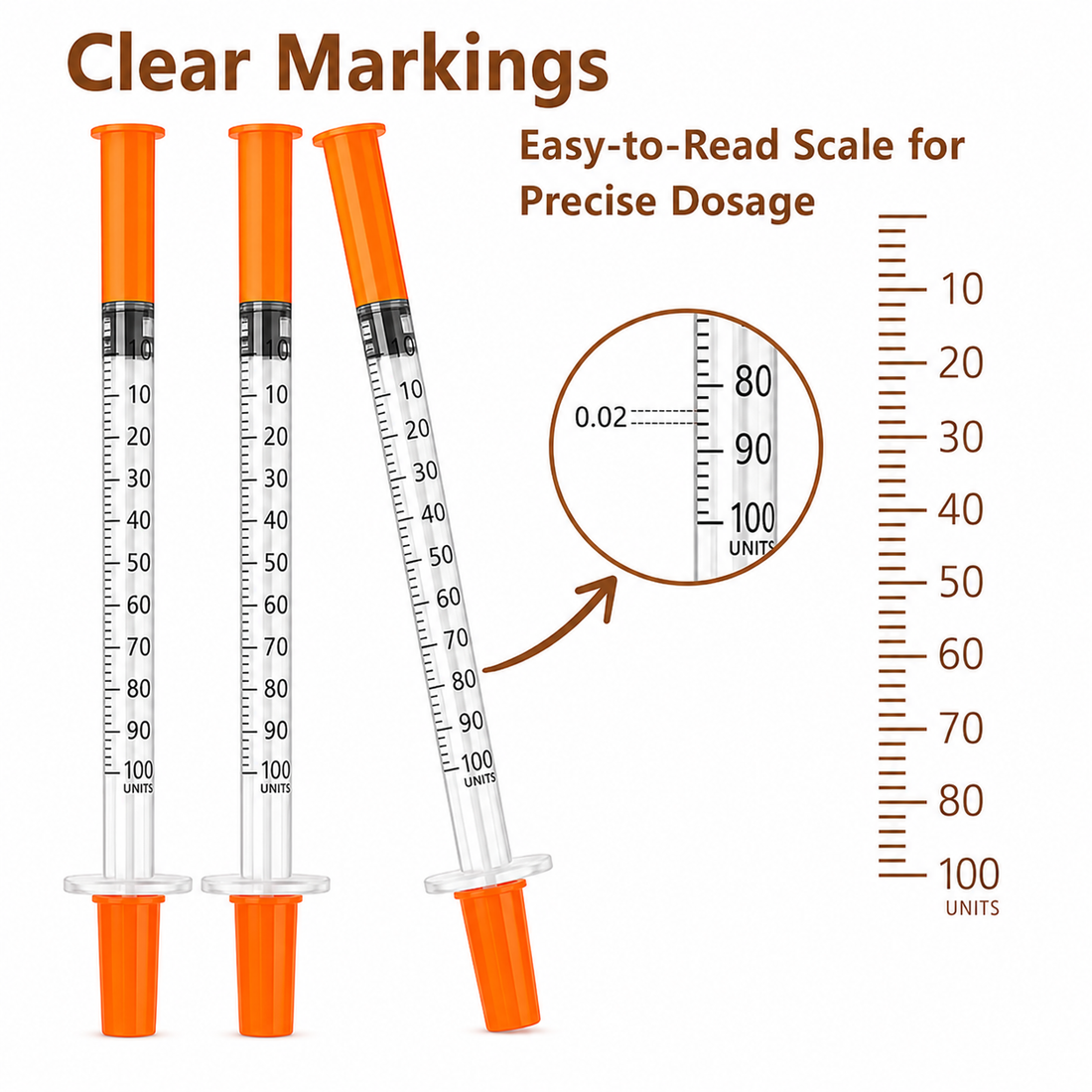 1ml Syringe 31G x 6mm(1/4inch) – Disposable Single Use